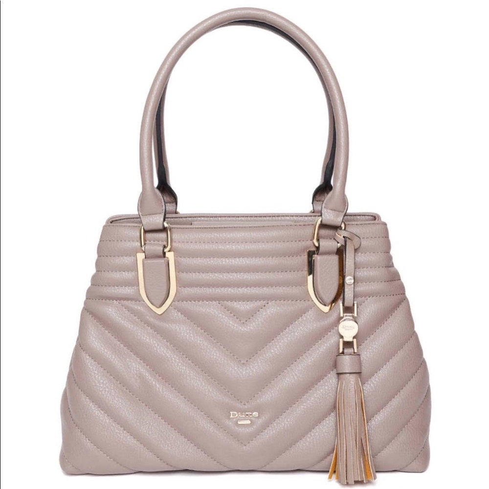 Dune London Dakra Quilted V Shoulder Bag Satchel … - image 1